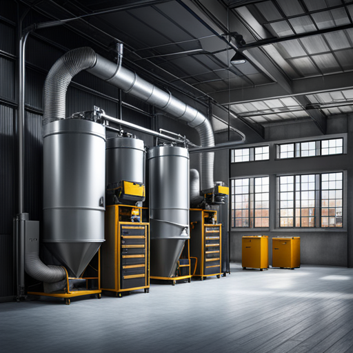 sistema de recogida de polvo industrial